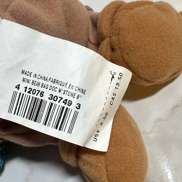 Disney Snow White & the 7 Dwarf Bean Bag Plush with Gem - Doc NWOT - Picture 13 of 14